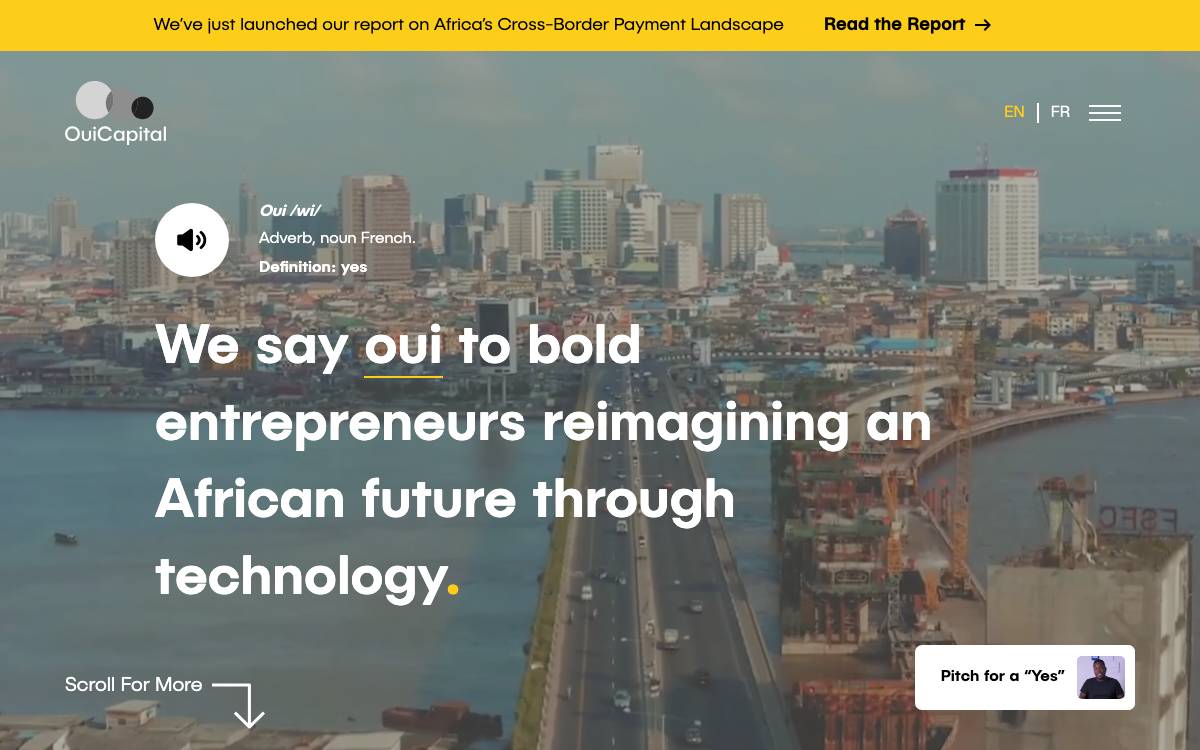 Oui Capital website preview