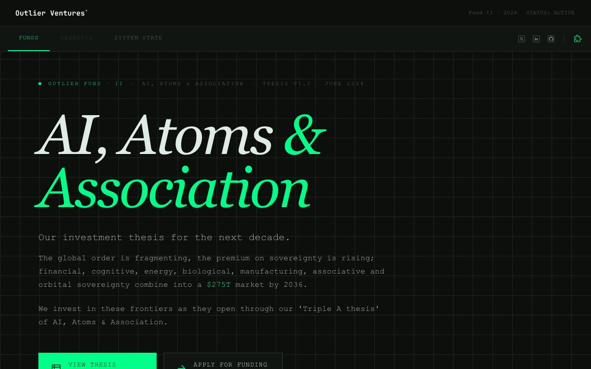Outlier Ventures website preview