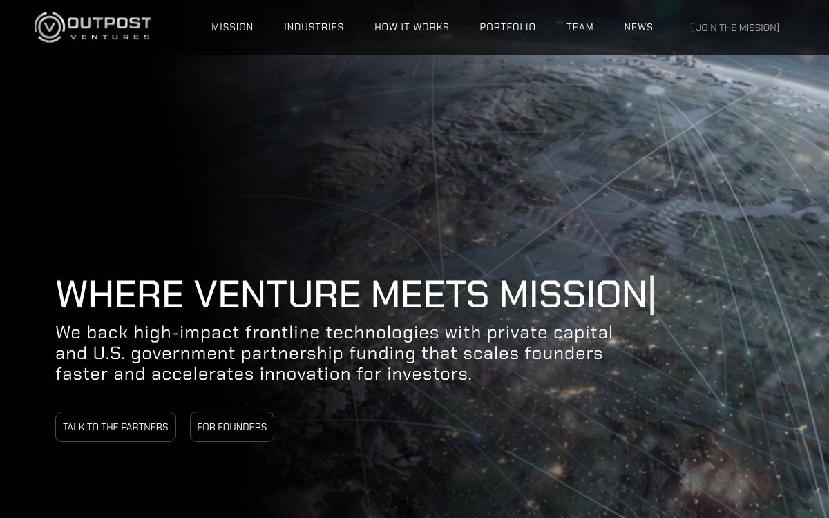 OUTPOST VENTURES website preview