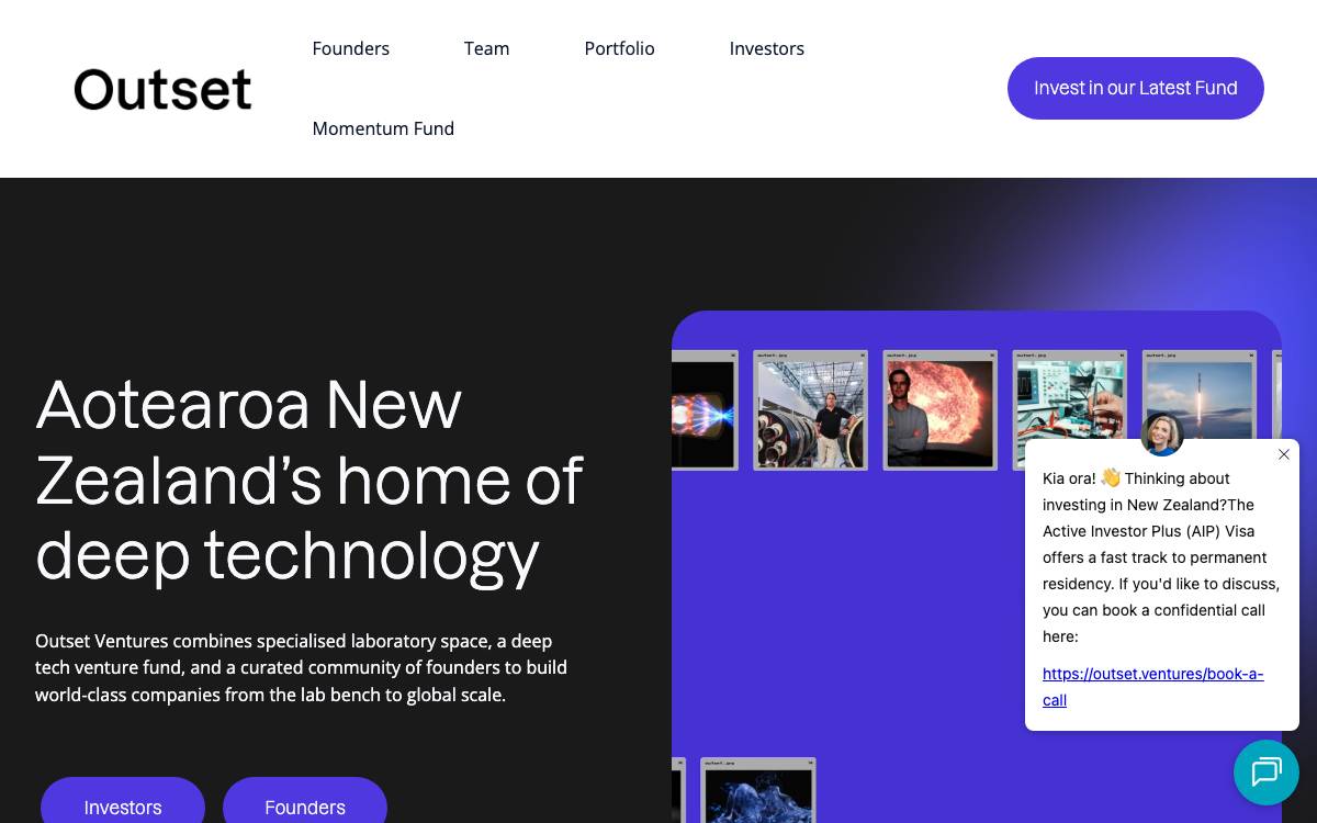 Outset Ventures website preview