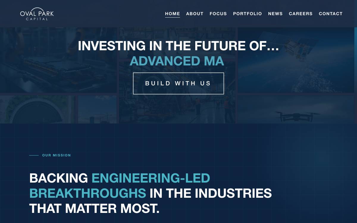 Oval Park Capital website preview