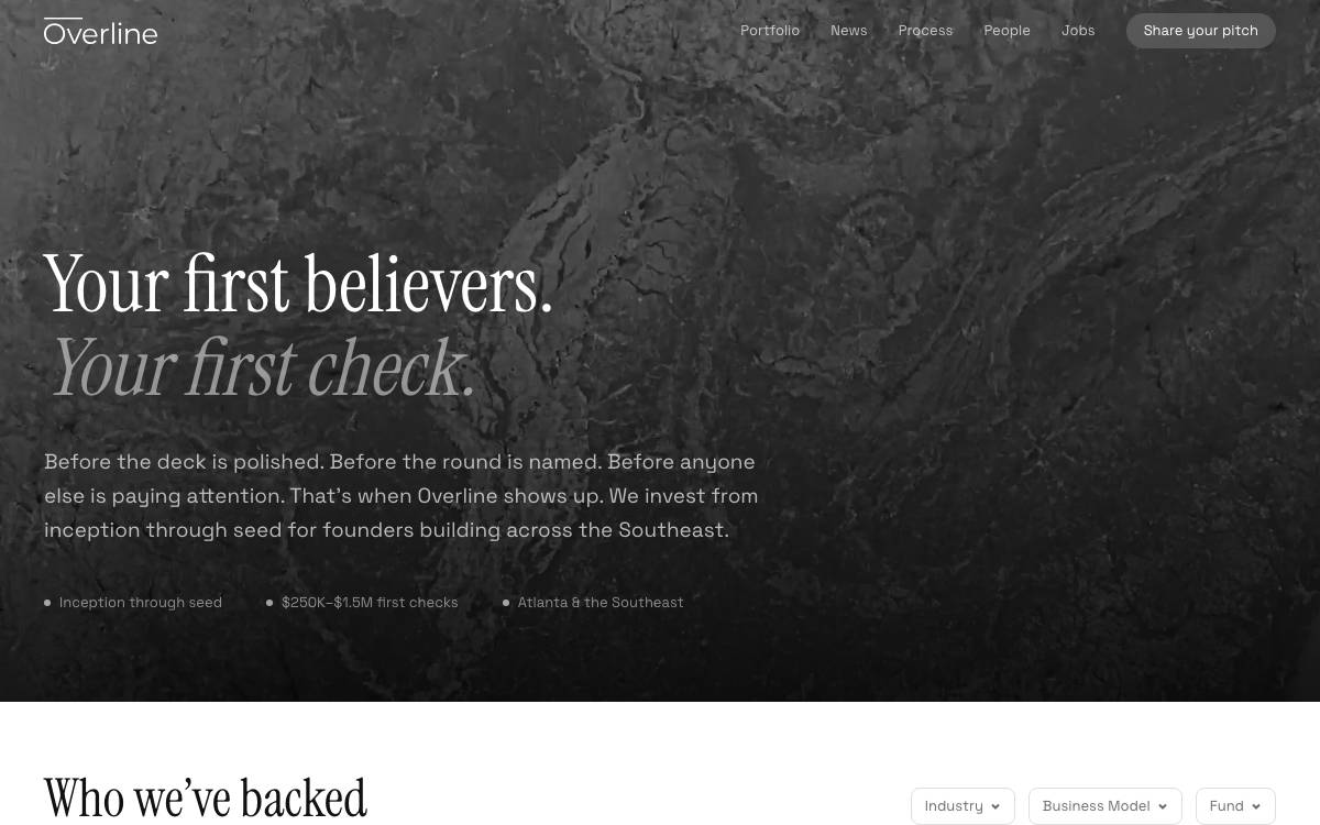 Overline website preview