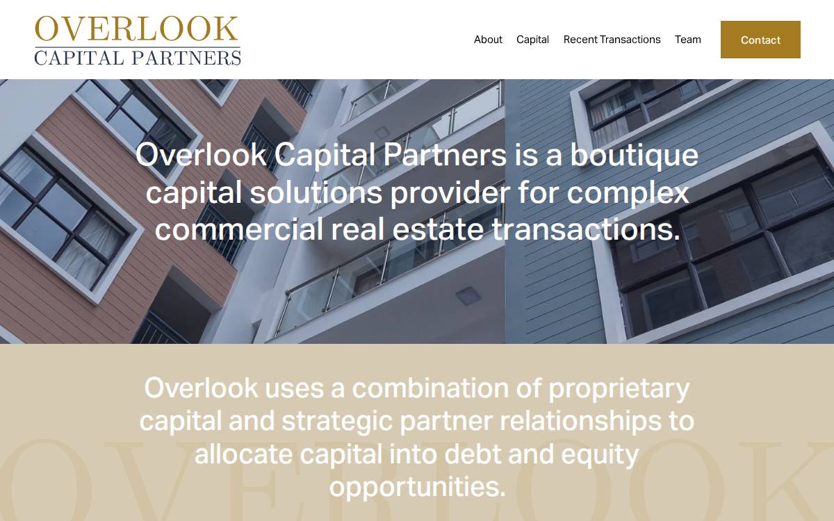 Overlook Capital website preview