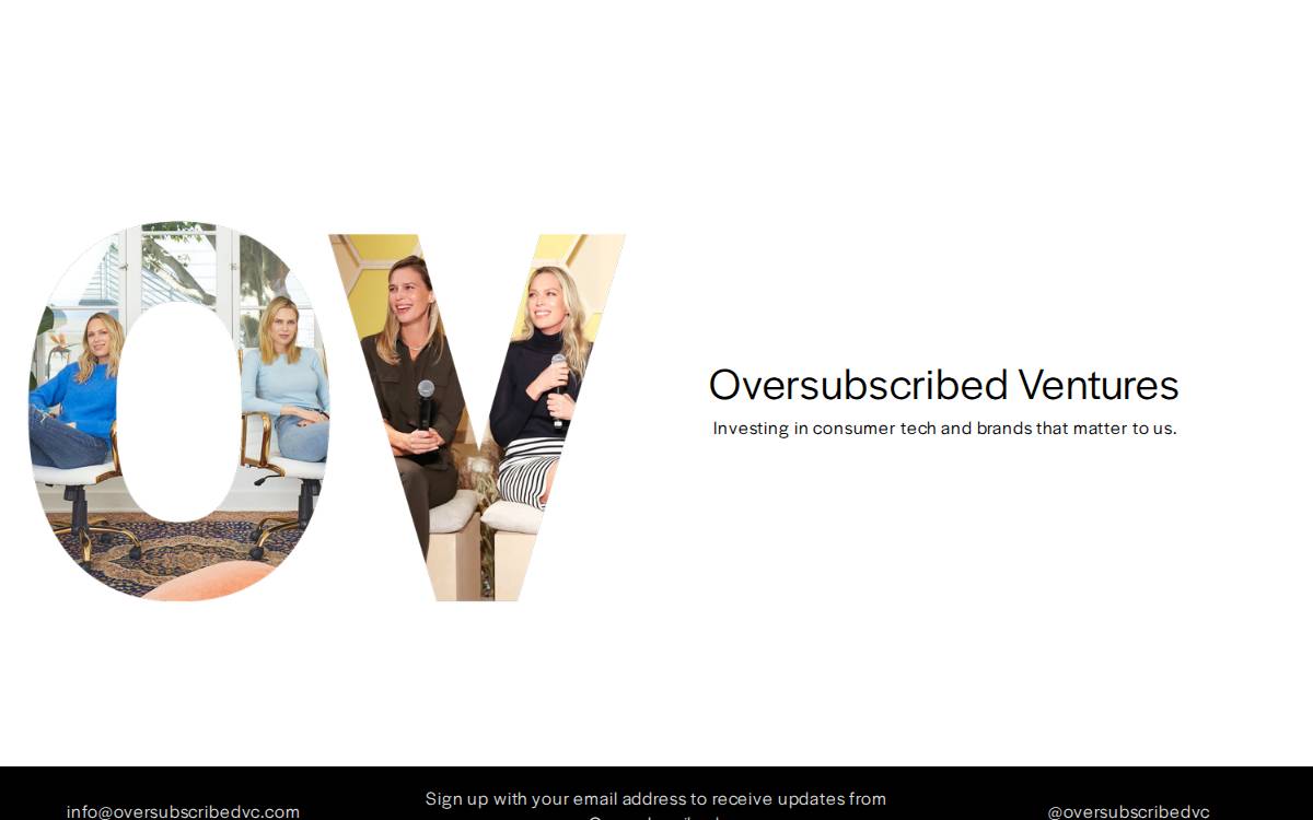 Oversubscribed Ventures website preview