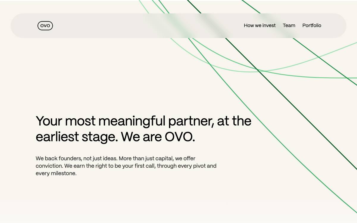 OVO Fund website preview