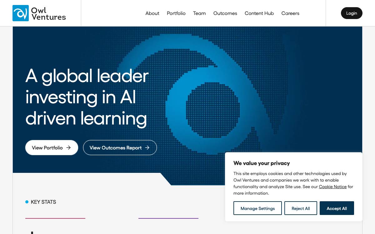 Owl Ventures website preview