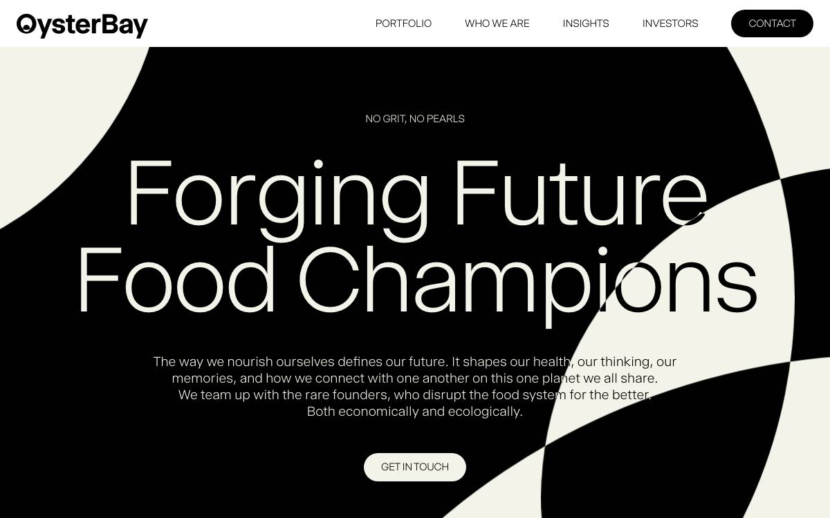 Oyster Bay Venture Capital website preview