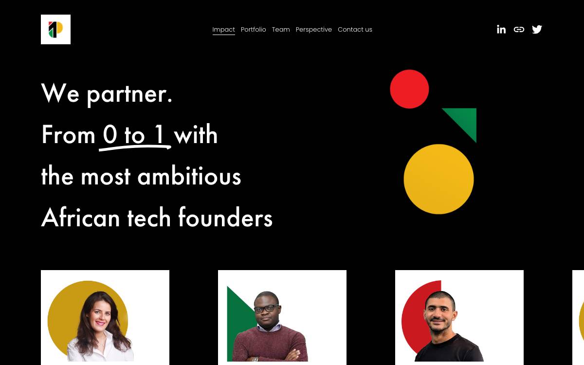 P1 Ventures website preview