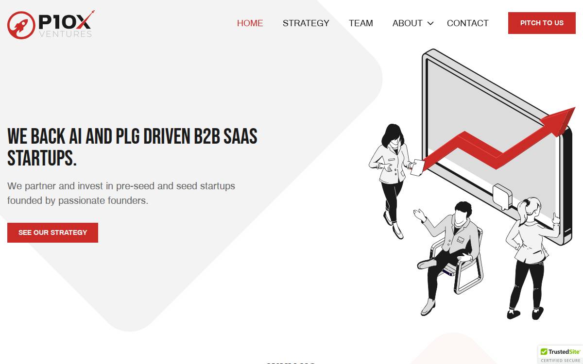 P10x Ventures website preview