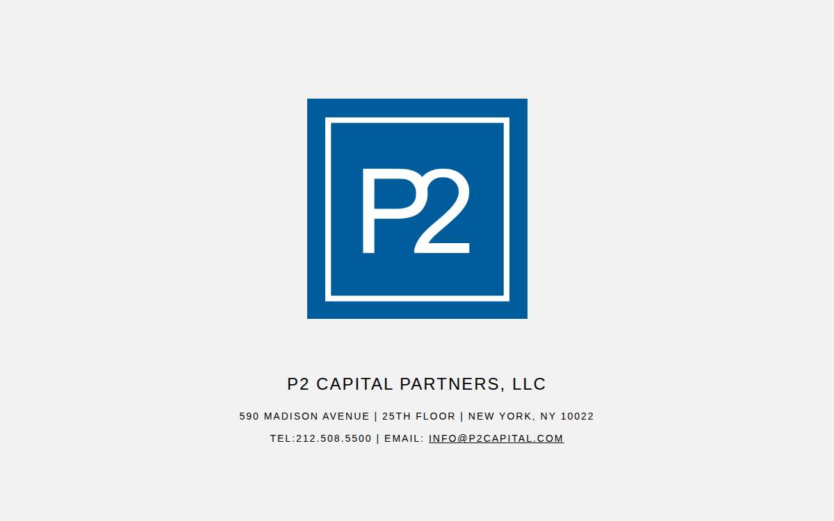 P2 Capital Partners website preview