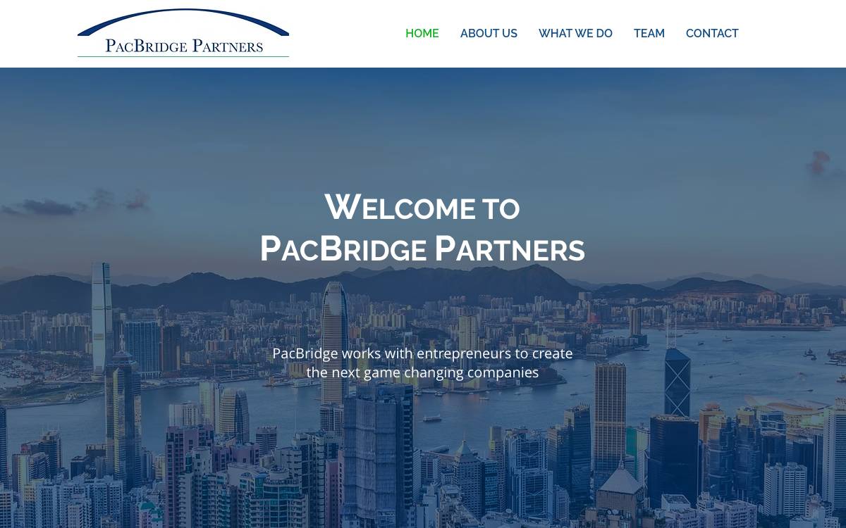 PacBridge Capital Partners website preview
