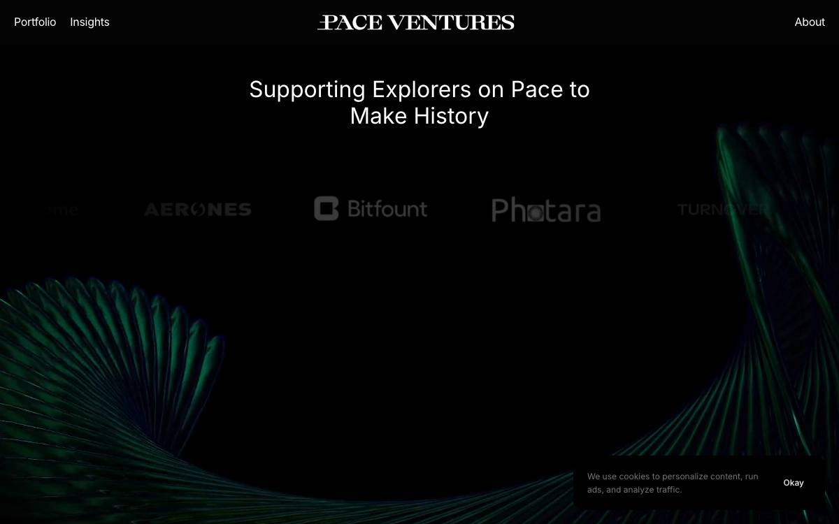 Pace Ventures website preview