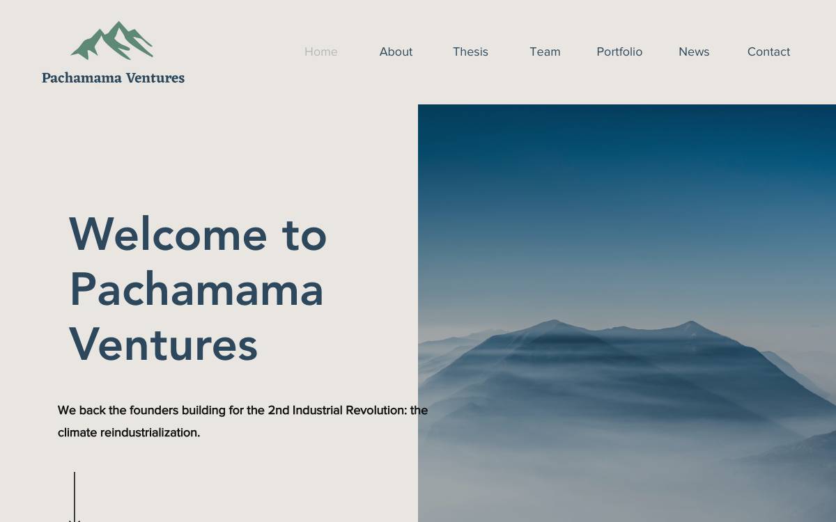 Pachamama Ventures website preview