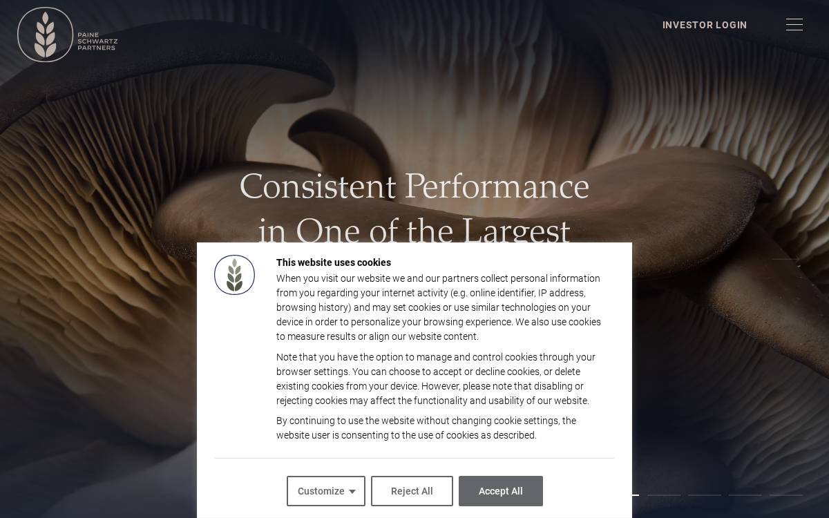 Paine Schwartz Partners website preview