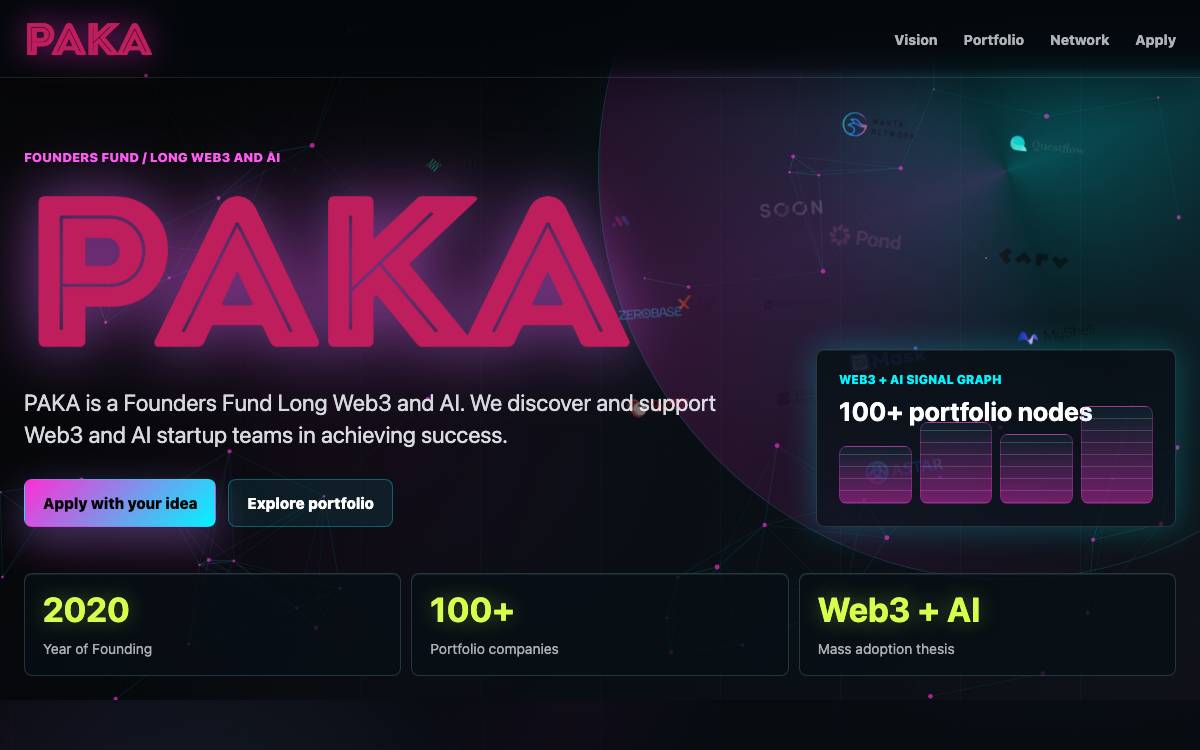 PAKA website preview