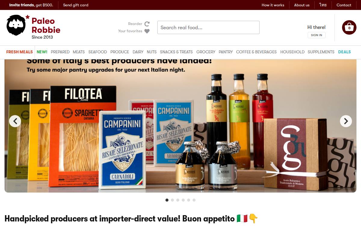 Paleo Robbie website preview