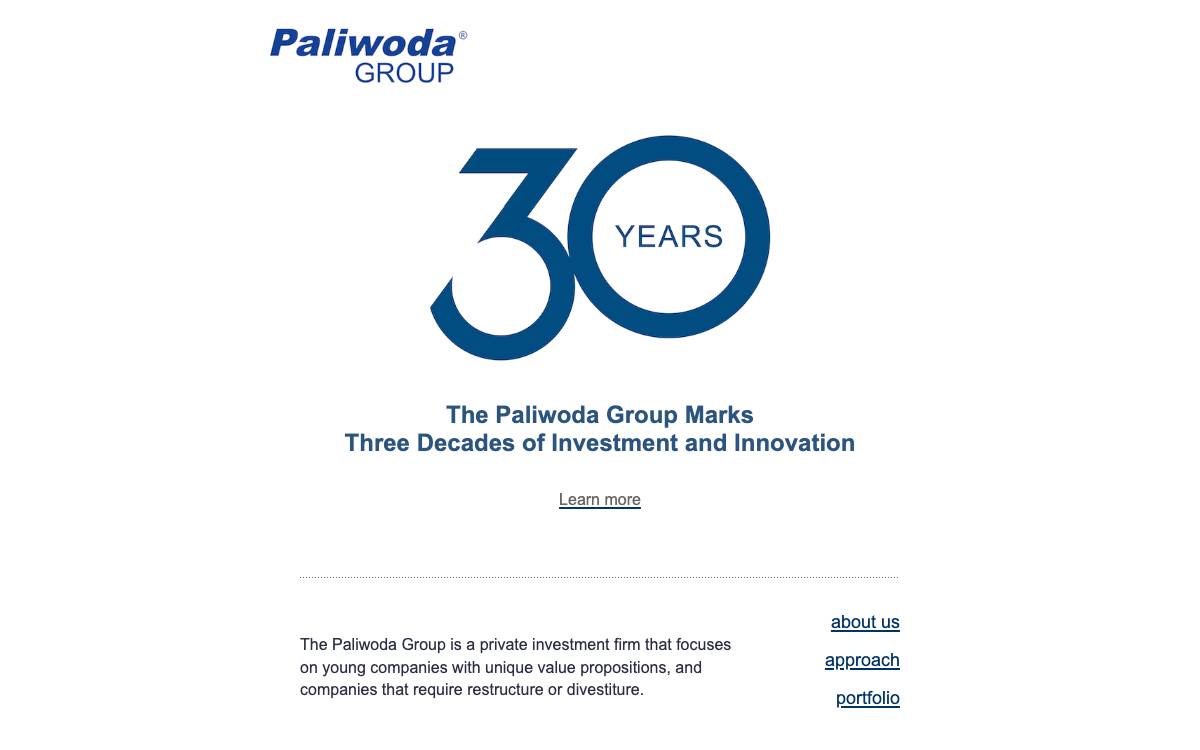 Paliwoda Group website preview