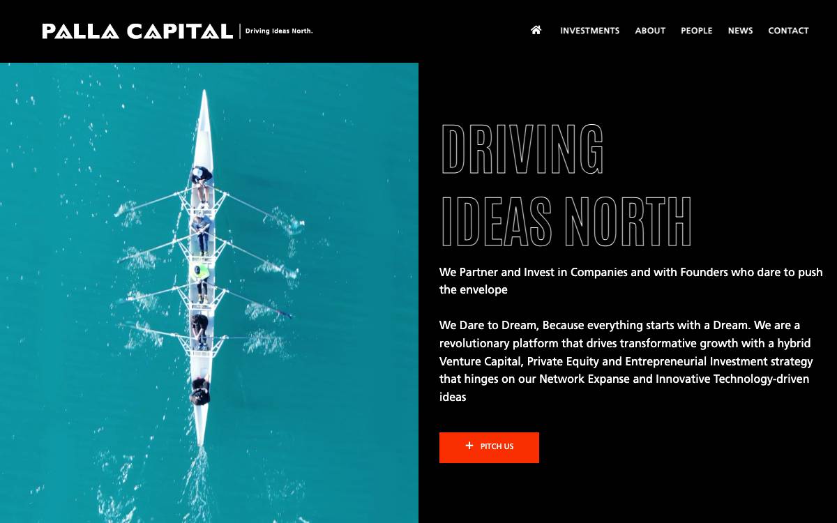 Palla Capital website preview