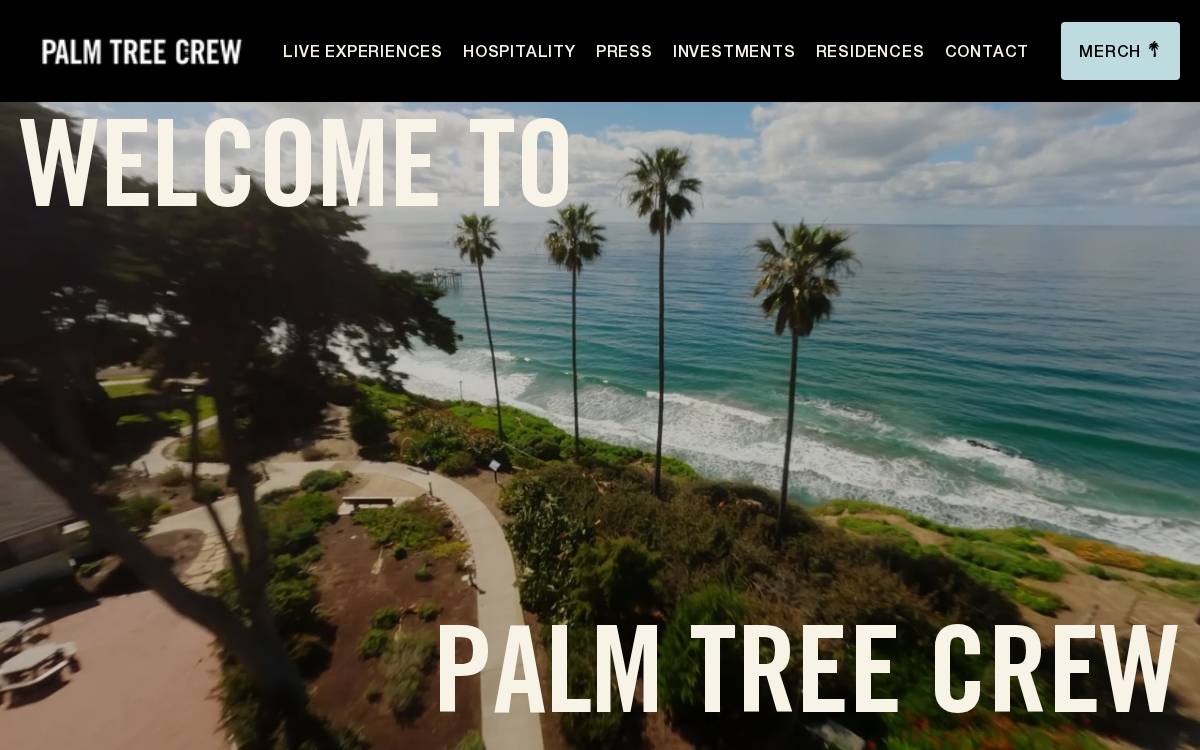 Palm Tree Crew Investments website preview