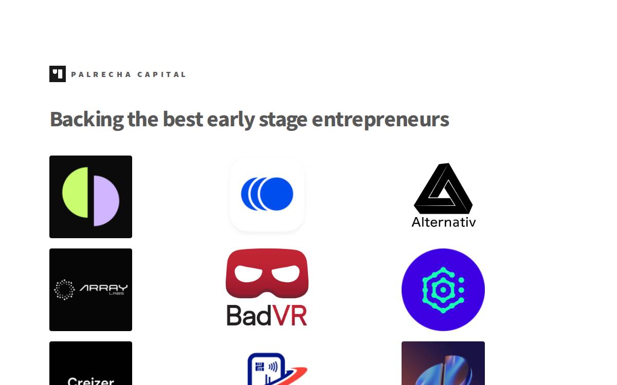 Palrecha Capital Rolling website preview
