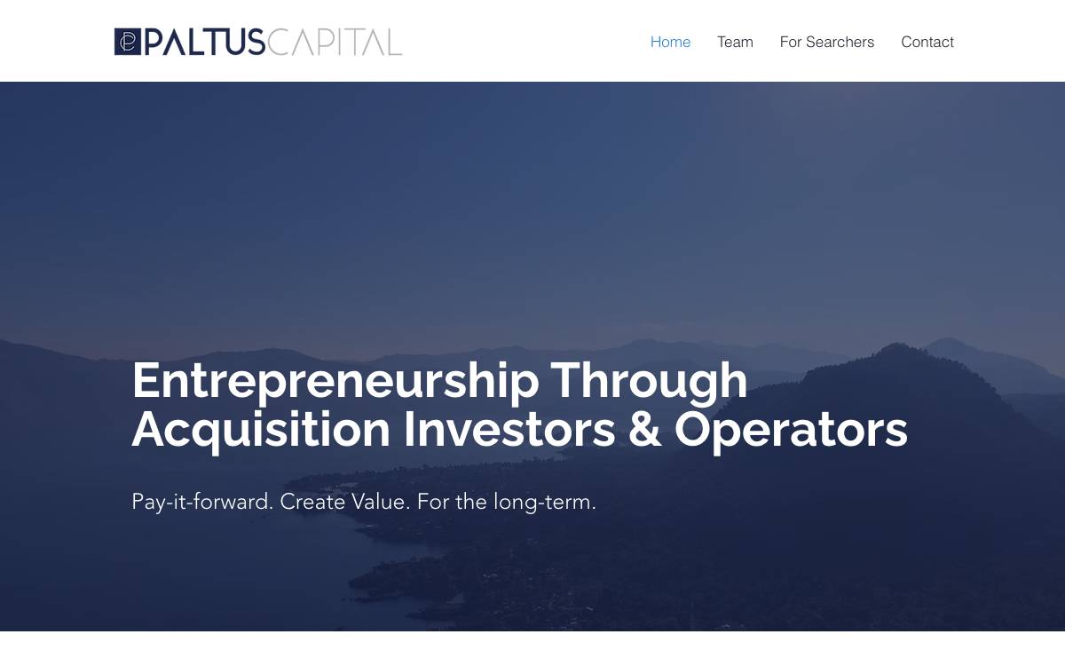 Paltus Capital website preview