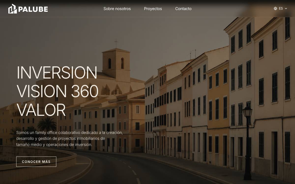 Palube website preview