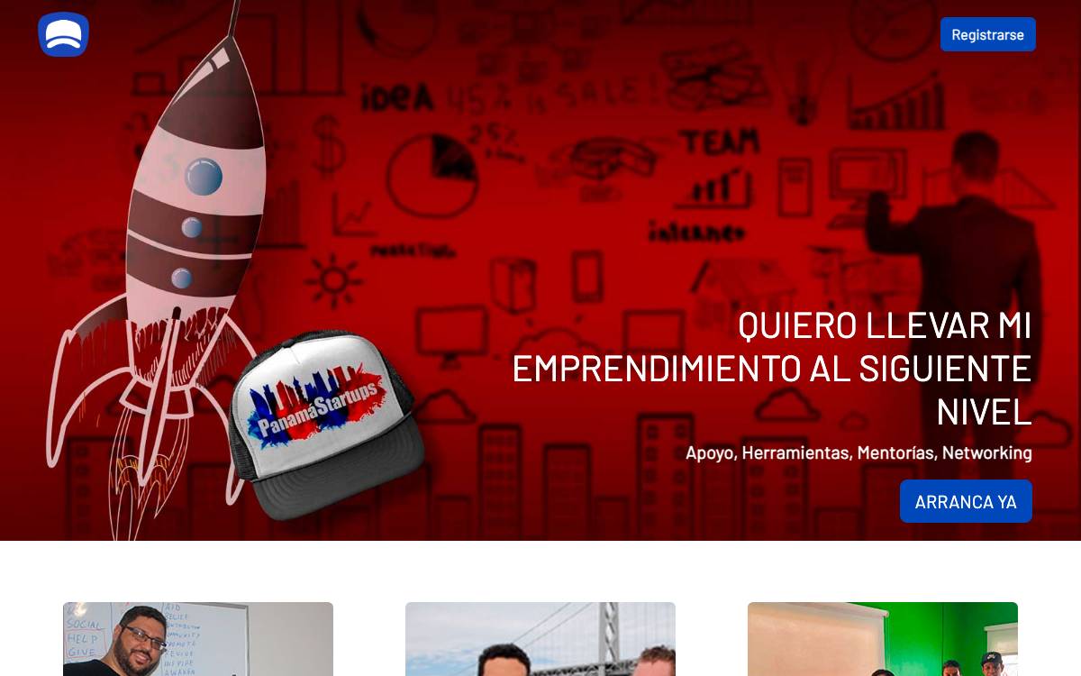 Panama Startups website preview
