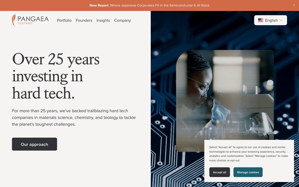Pangaea Ventures Us Inc. website preview