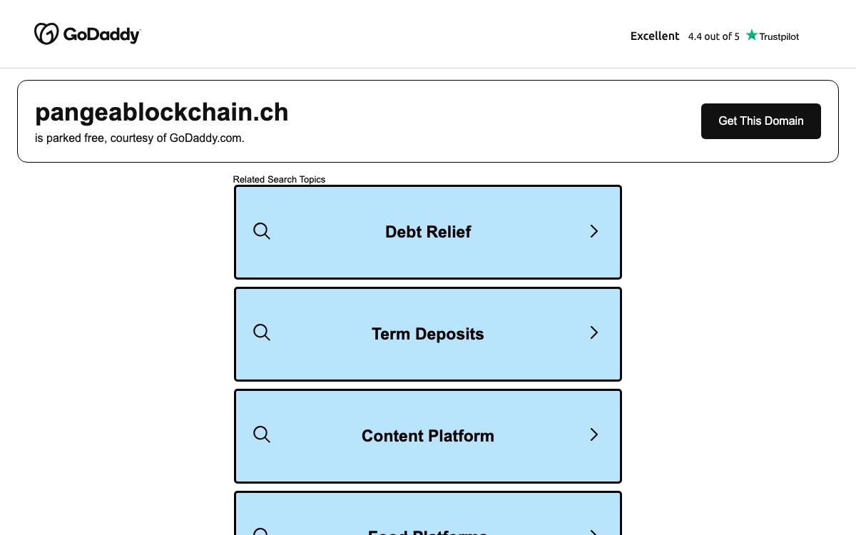Pangea Blockchain Fund website preview