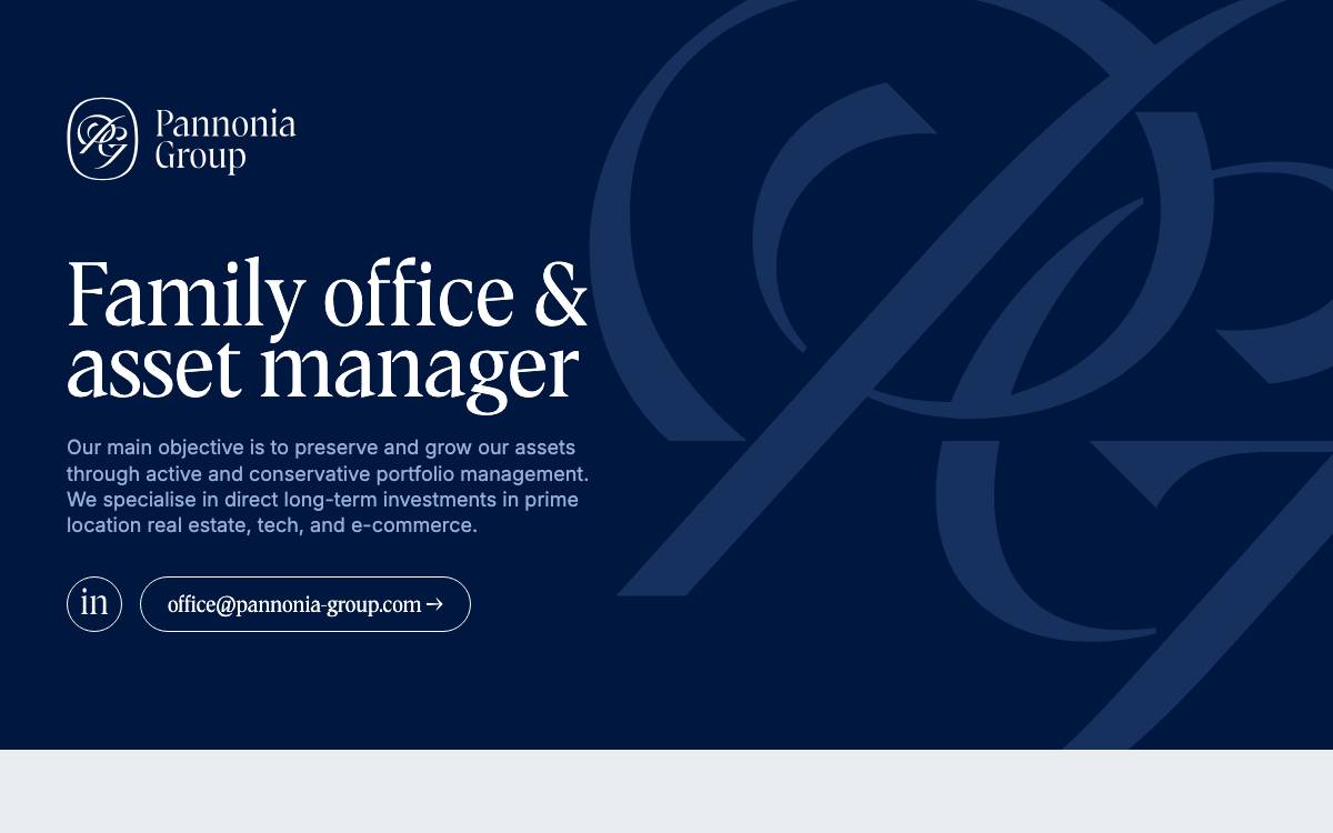 Pannonia Group website preview