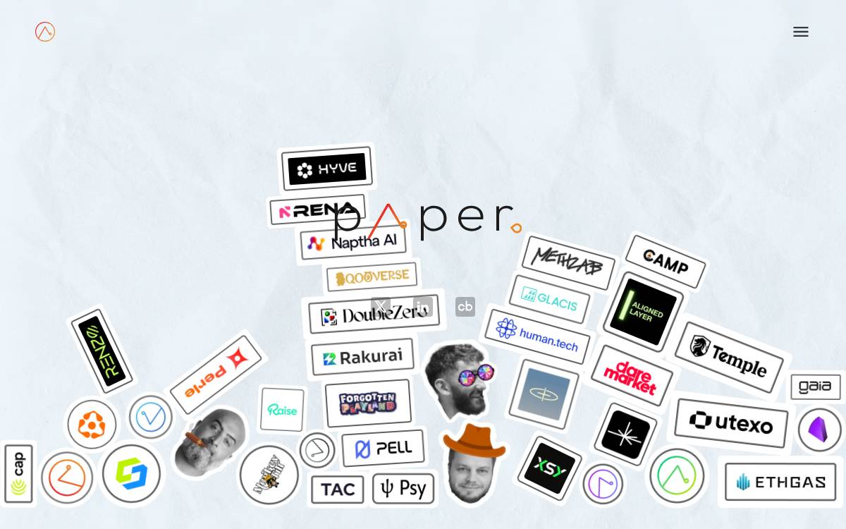 Paper Ventures website preview