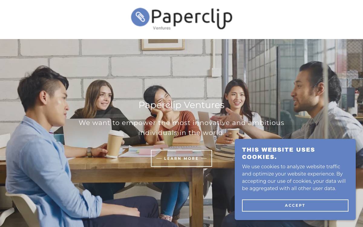 Paperclip Ventures website preview