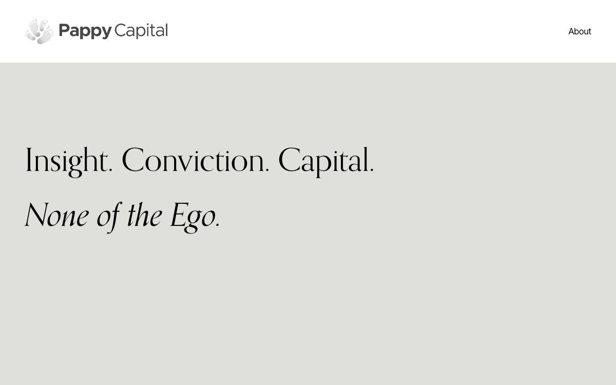 Pappy Capital website preview