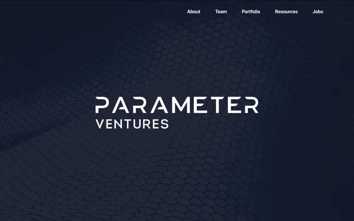 Parameter Ventures website preview