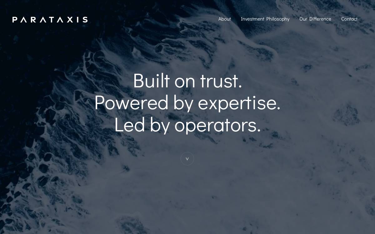 Parataxis Capital website preview