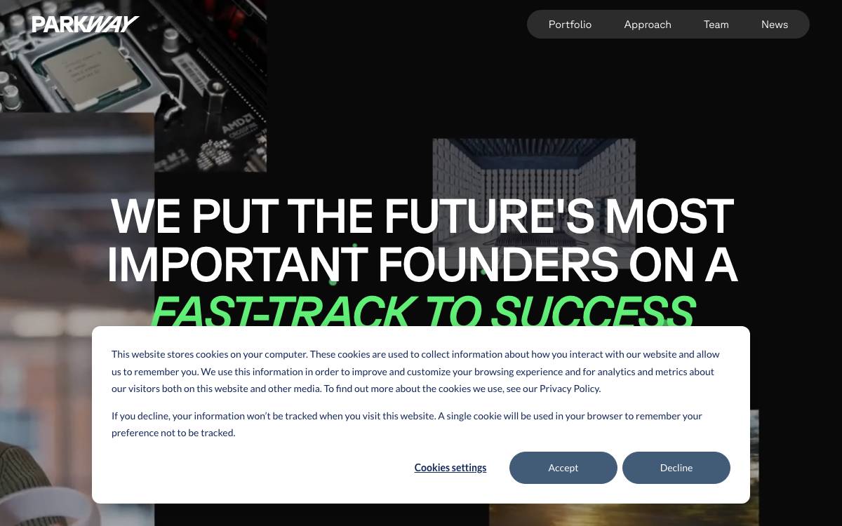 Parkway Venture Capital website preview