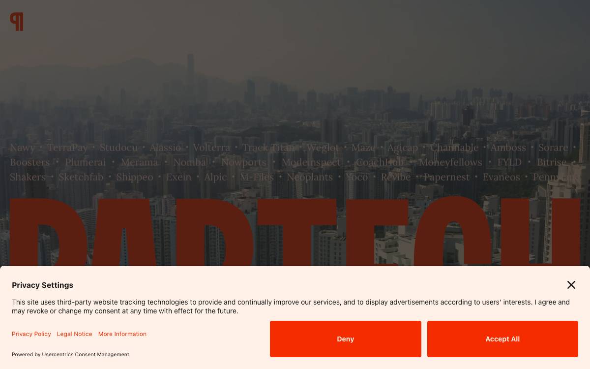 Partech Ventures website preview