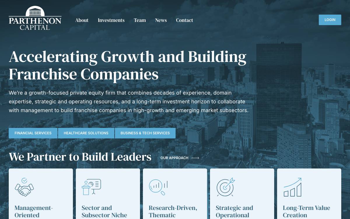 Parthenon website preview