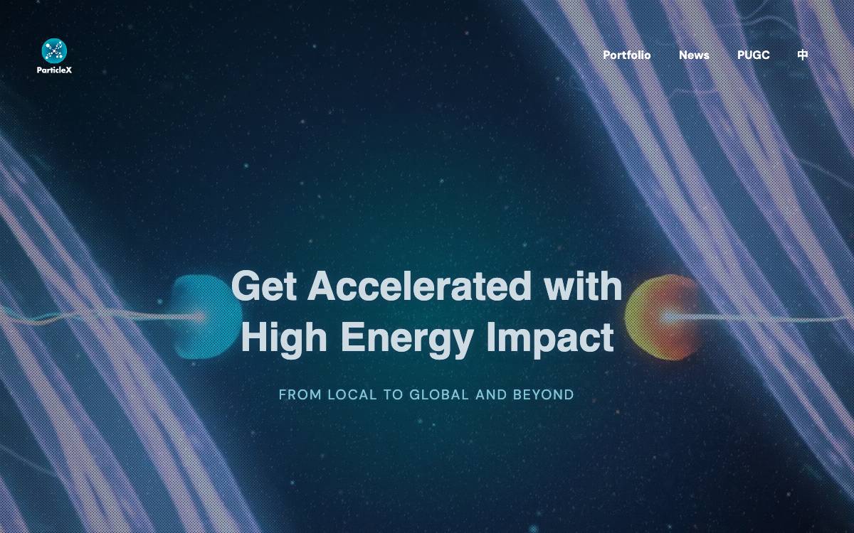 Particle website preview