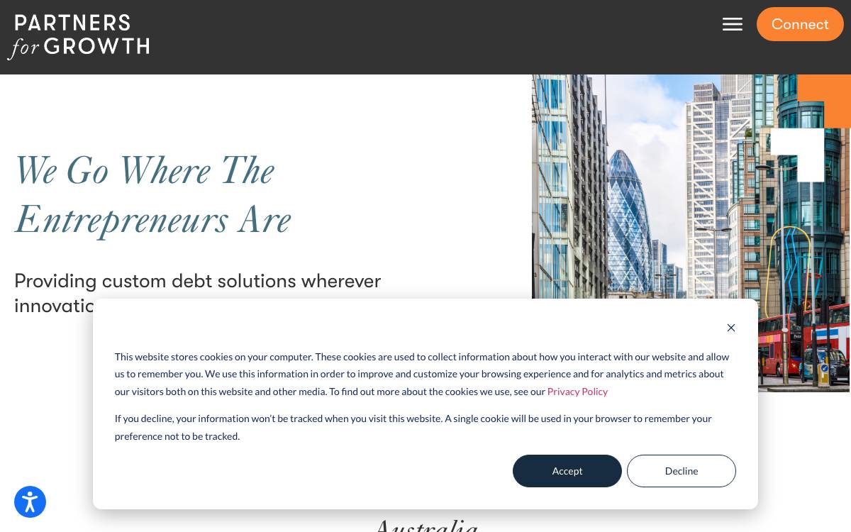 Partners for Growth (PFG) website preview