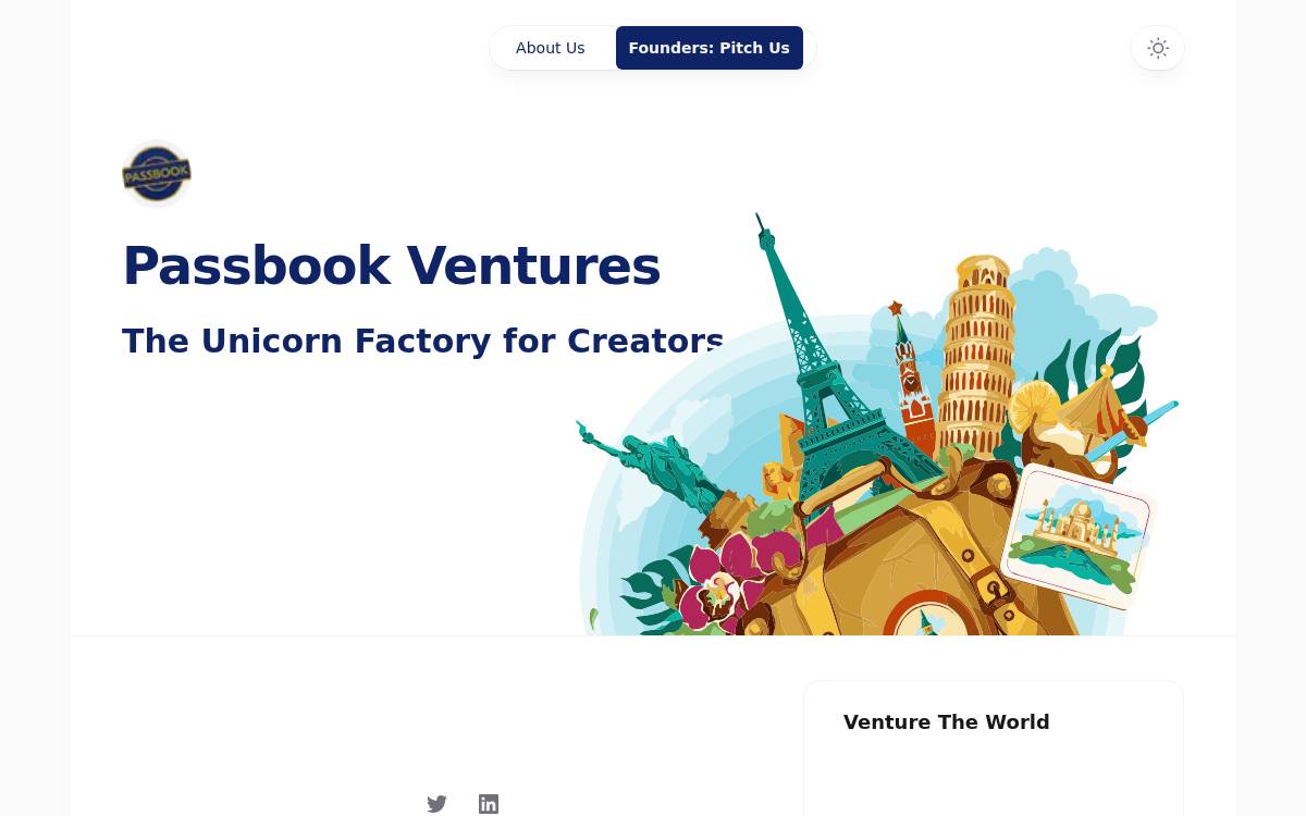 Passbook Ventures website preview