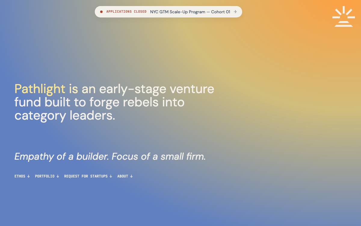 Pathlight Ventures website preview