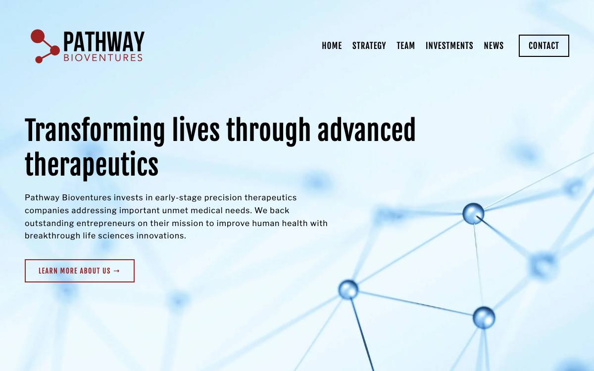 Pathway Bioventures website preview