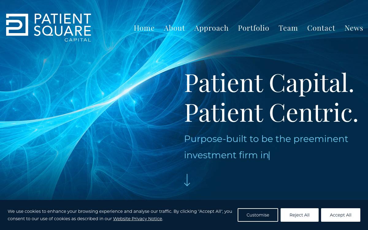 Patient Square Capital website preview