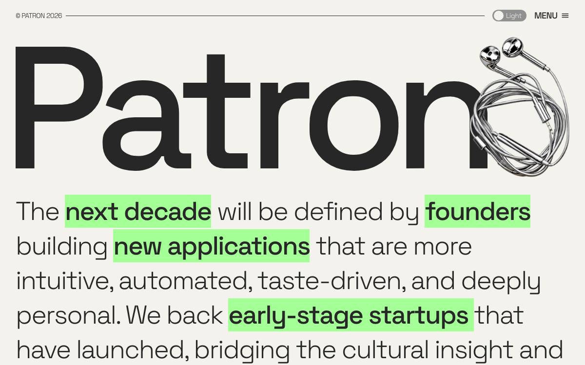 Patron website preview