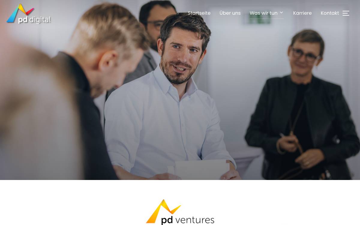 pd ventures website preview
