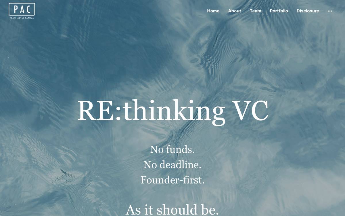 Pearl Abyss Capital website preview