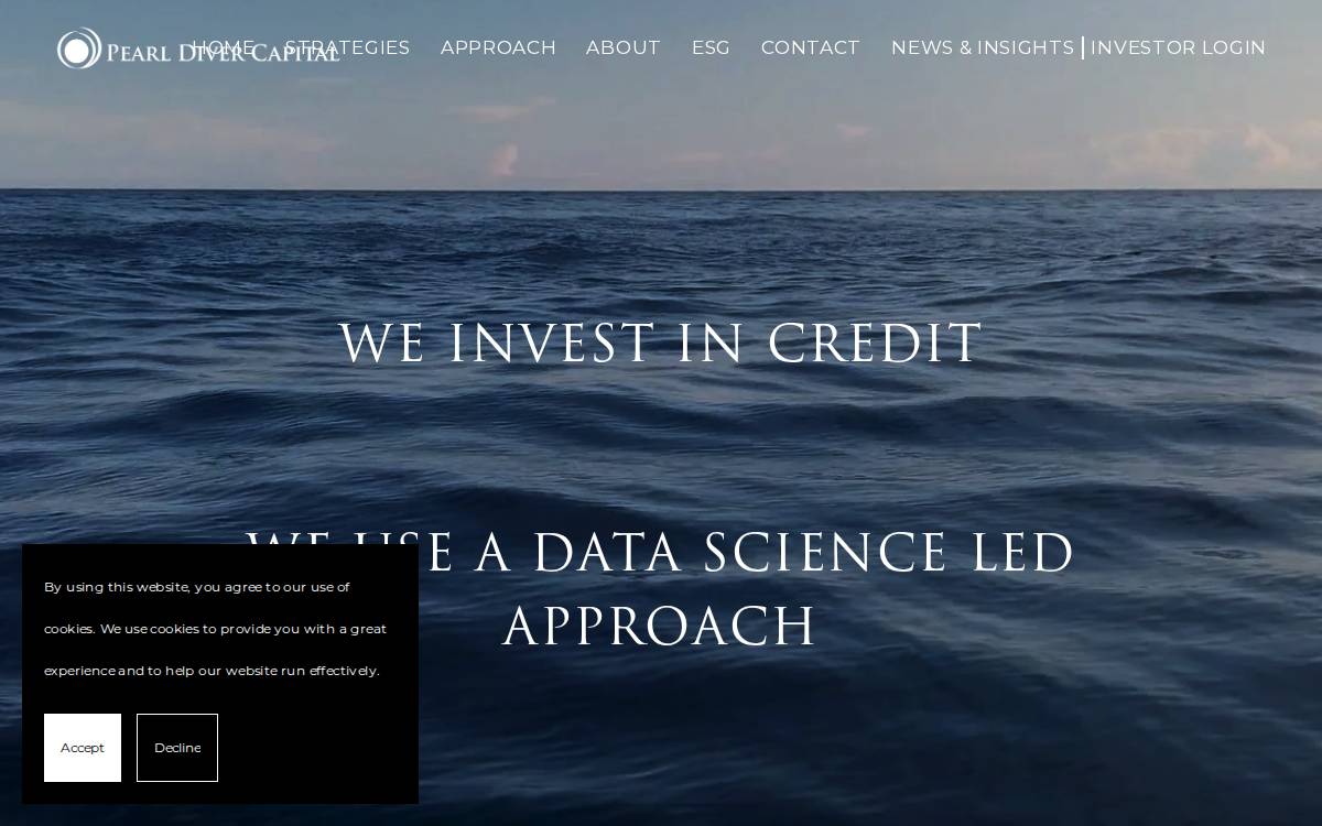 Pearl Diver Capital website preview