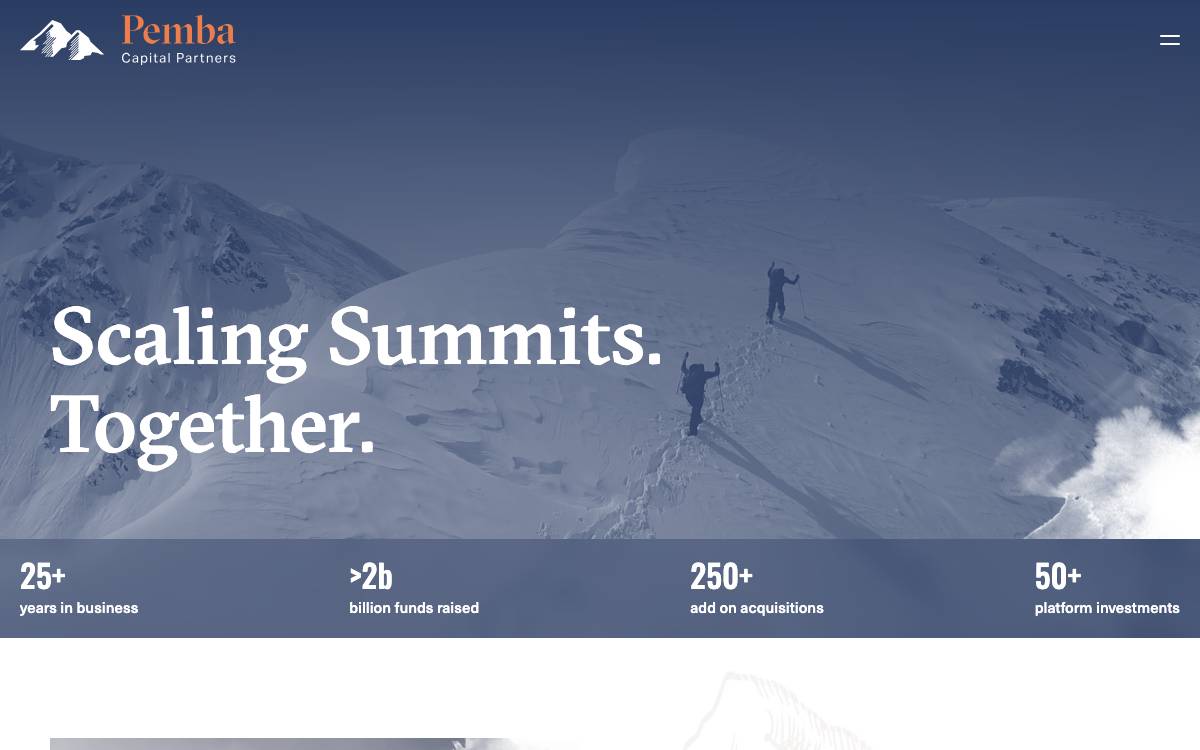Pemba Capital Partners Pty Ltd. website preview