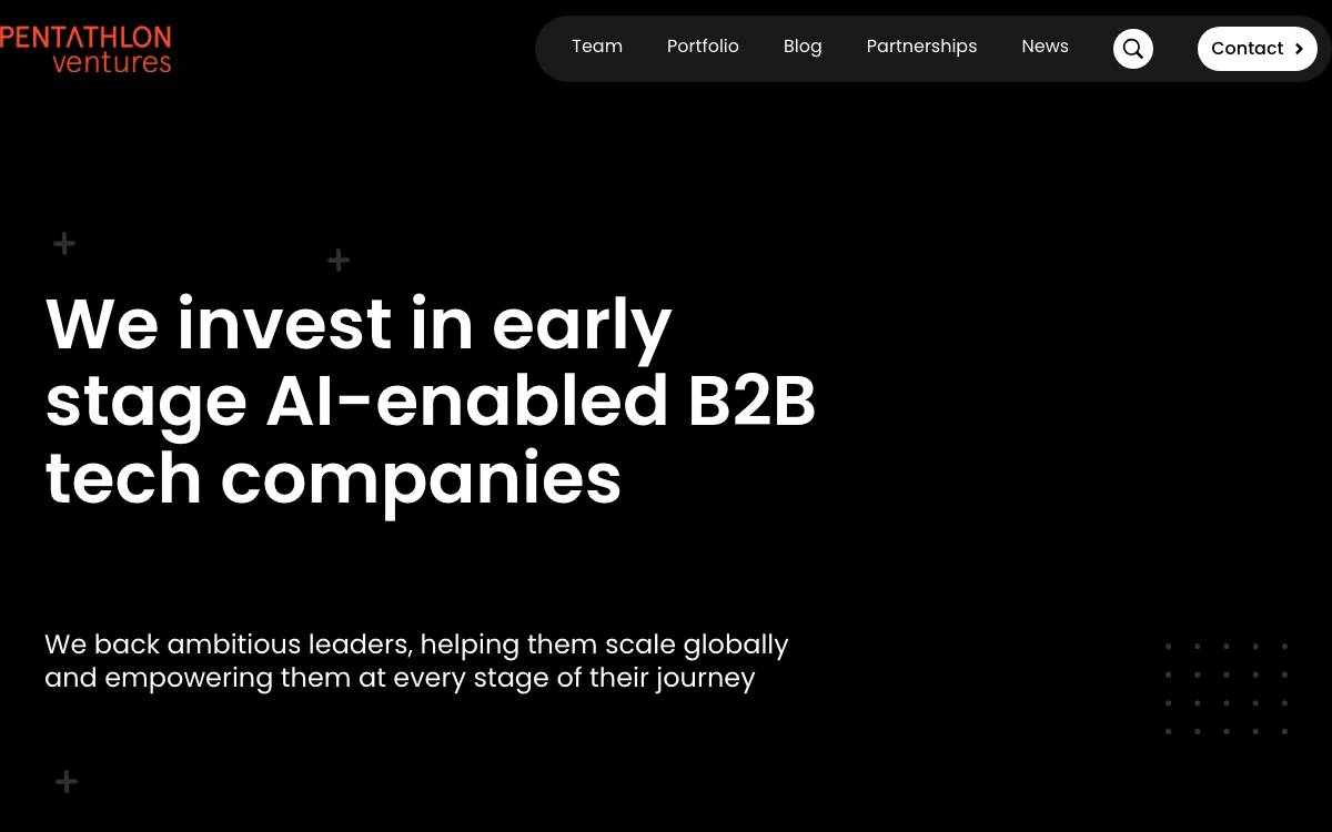 Pentathlon Ventures website preview